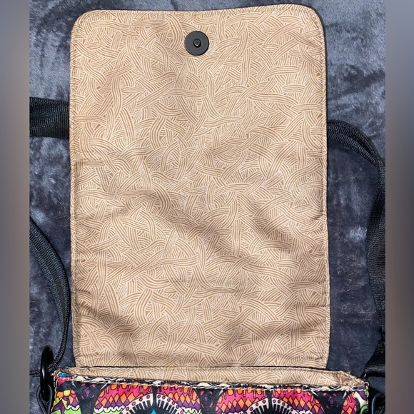 Sakroots Artist Circle Multicolor Utility Small Crossbody Purse Neon One World - Picture 6 of 12